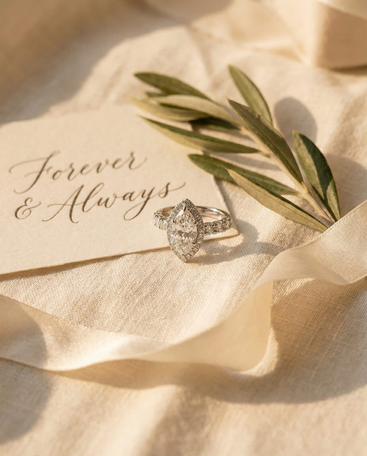 Flat lay of rings, earrings and a necklace